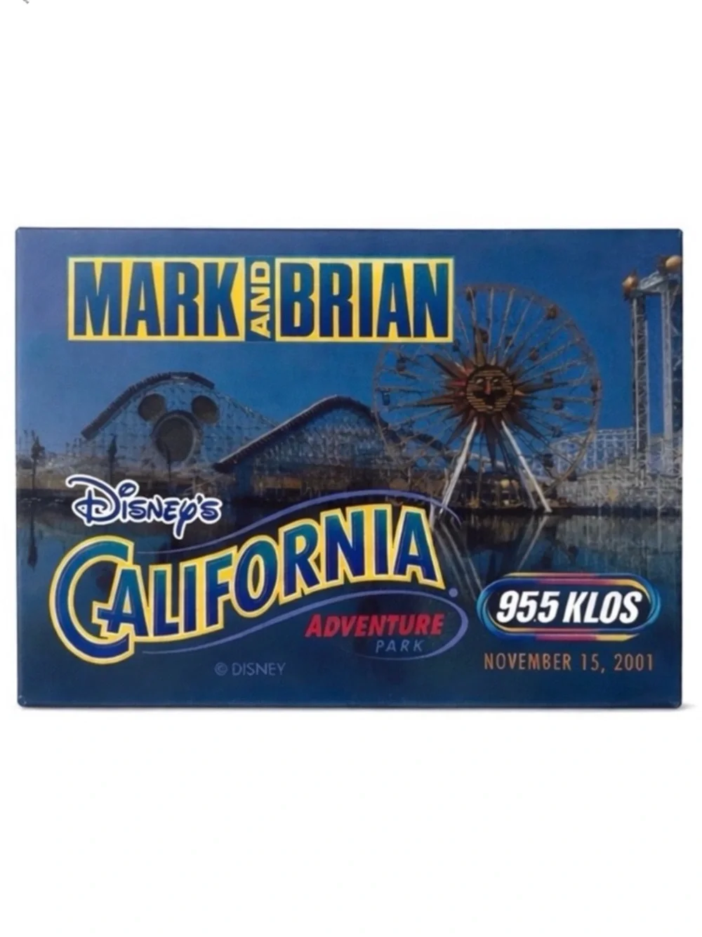 Vintage KLOS 95.5 Mark &‎ Brian Disney California Adventure Park Pin 2001